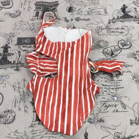 VINCE CAMUTO One Shoulder Wrap Swimsuit - Picture 7 of 8